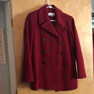 Donated- Calvin Klein Red Wool Coat